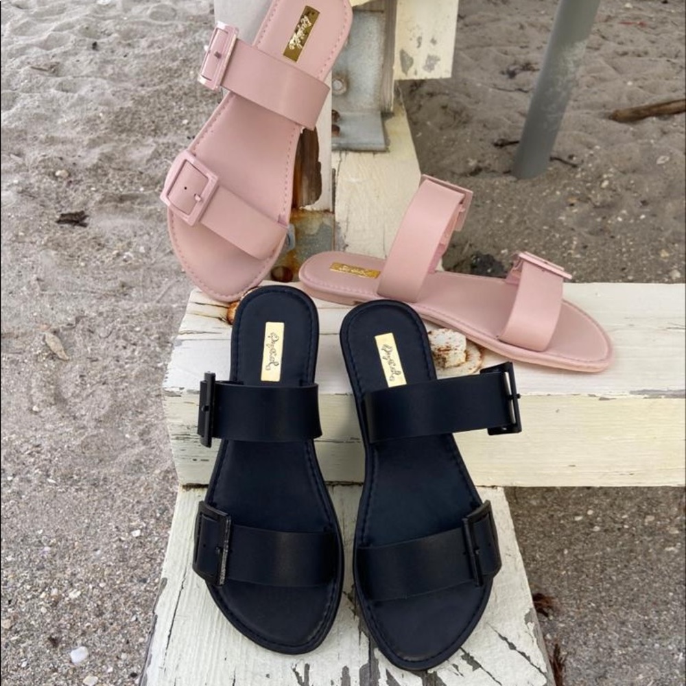 Brand new black Qupid sandal